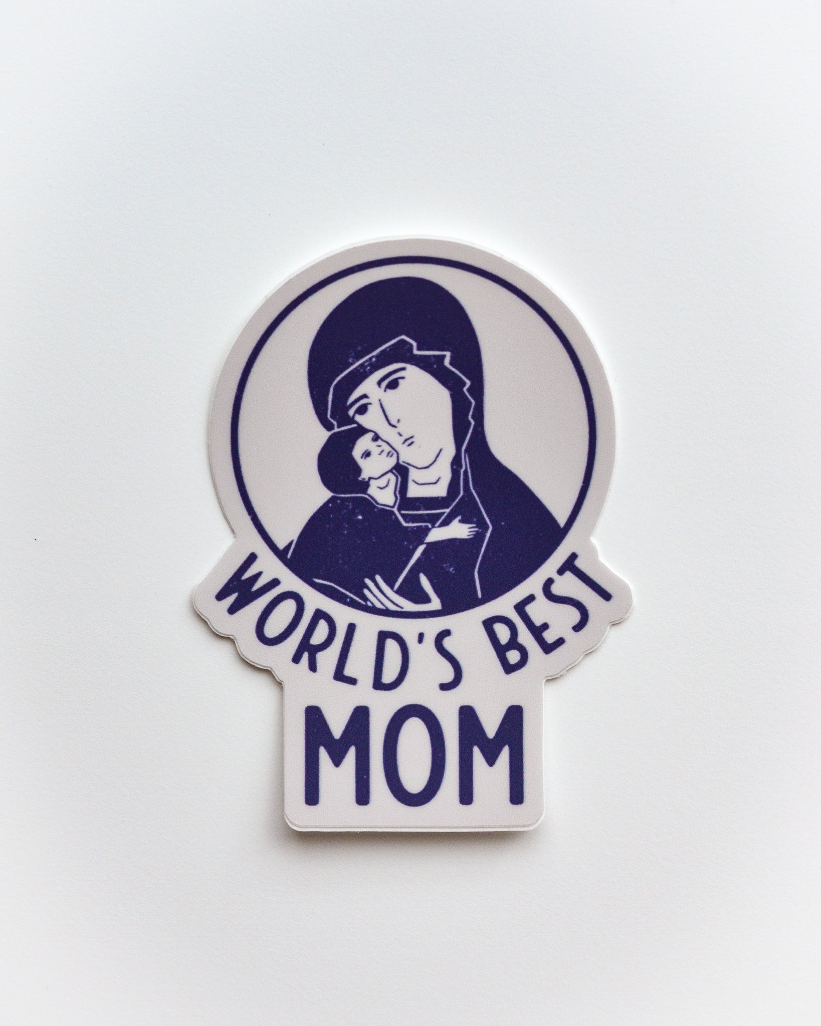 blessed mother virgin mary catholic sticker