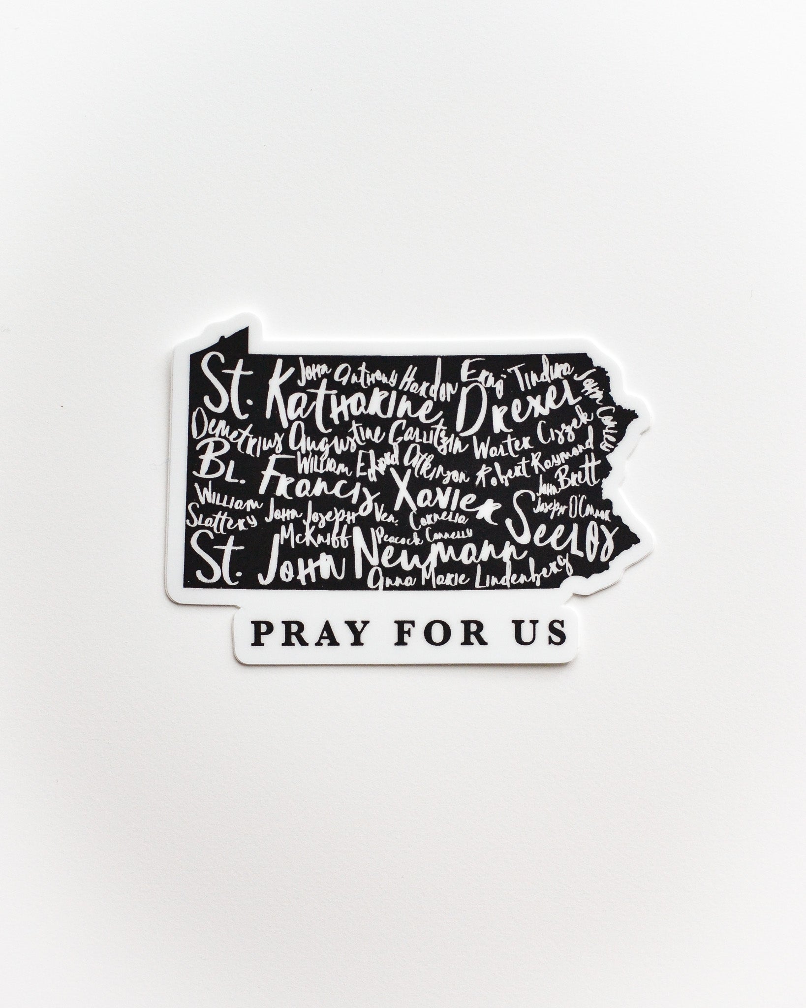 pennsylvania catholic saints sticker