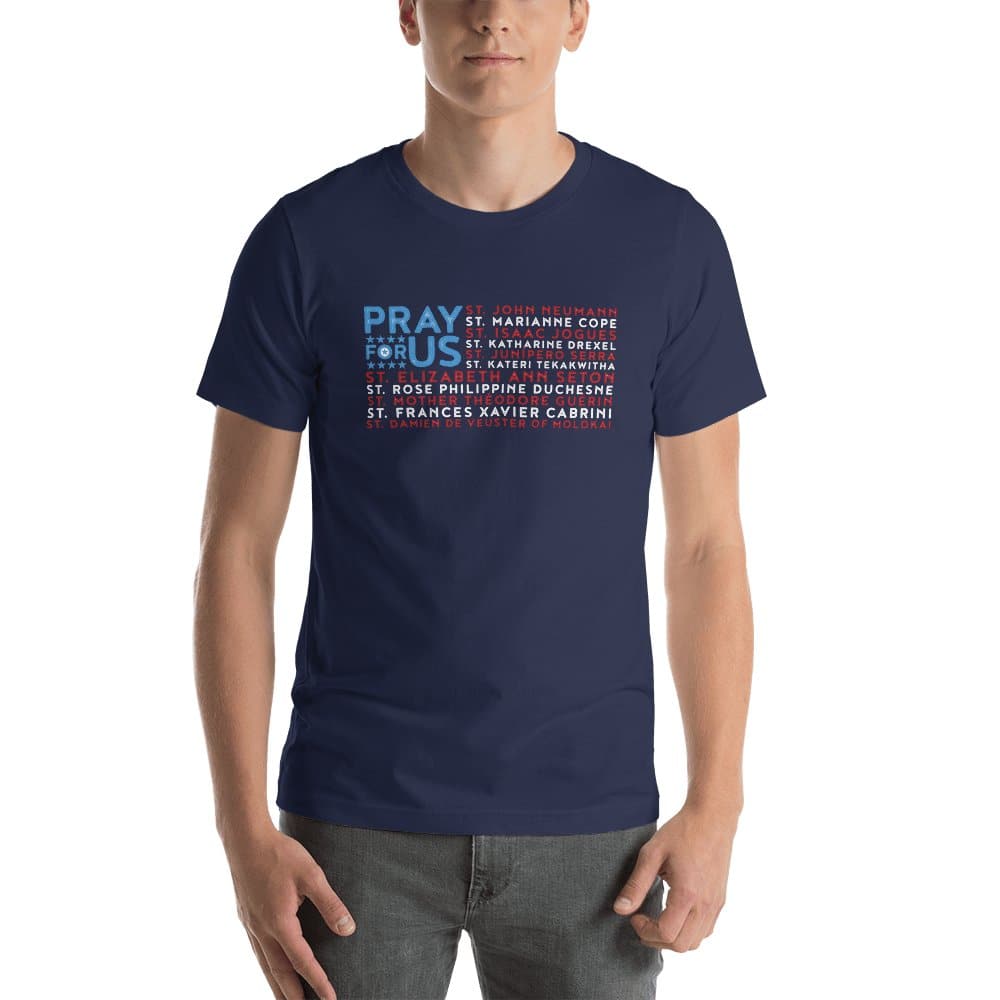 American Saints Flag T-shirt - Little Way Design Co.