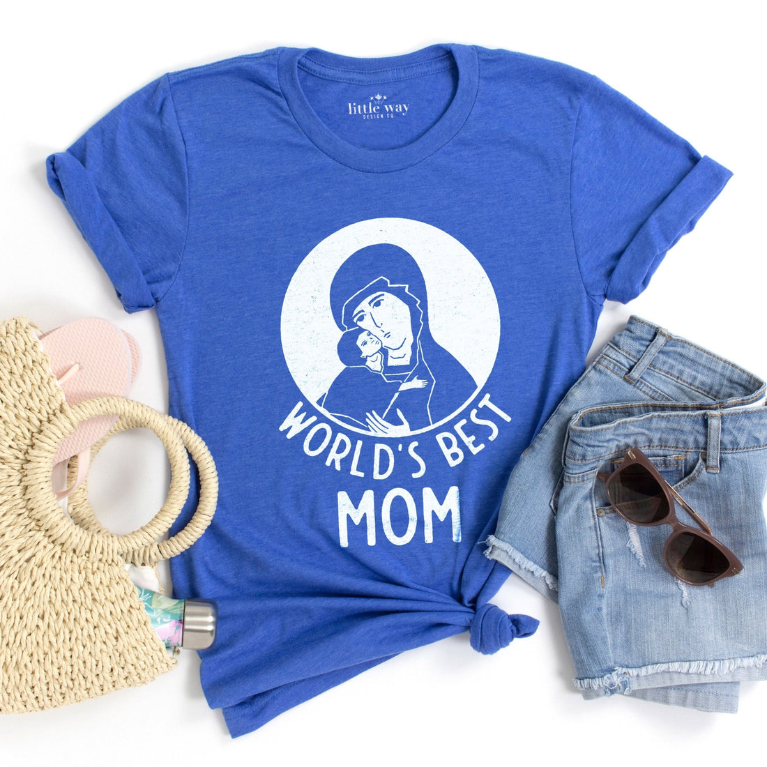 Blessed Mother Catholic T-shirt - Little Way Design Co.