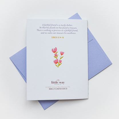 Catholic Friendship Greeting Card - Little Way Design Co.