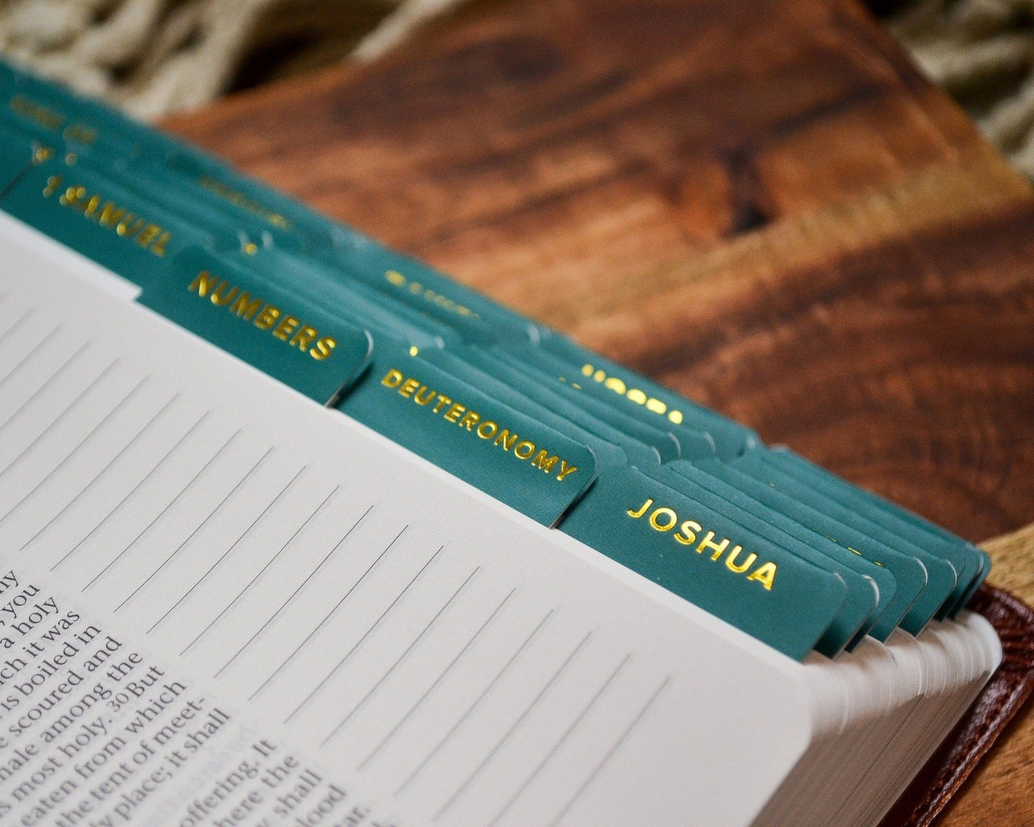 Emerald and Gold Catholic Bible Tabs - Little Way Design Co.