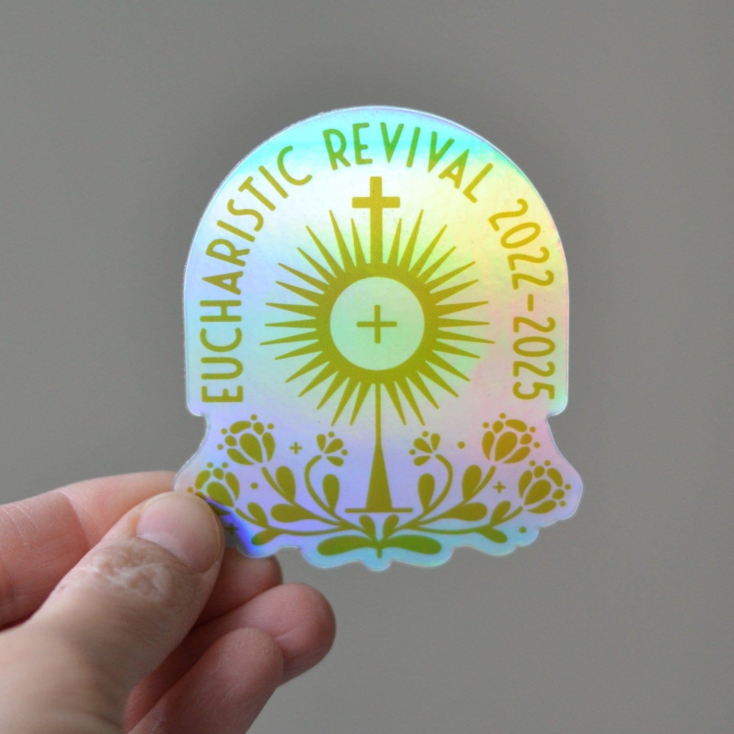 Eucharistic Revival Holographic Sticker - Little Way Design Co.