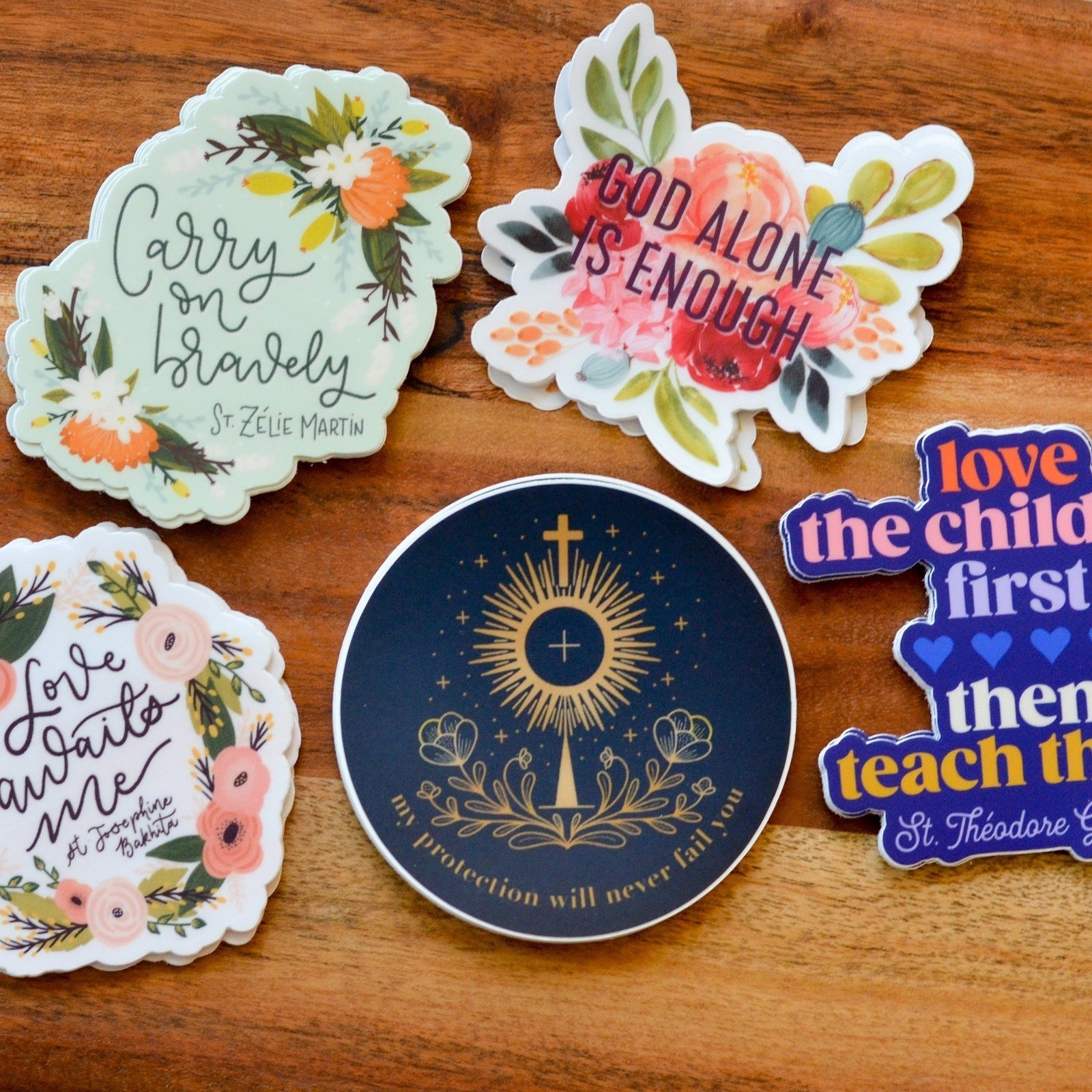 Female Saints Catholic Sticker Bundle - Little Way Design Co.