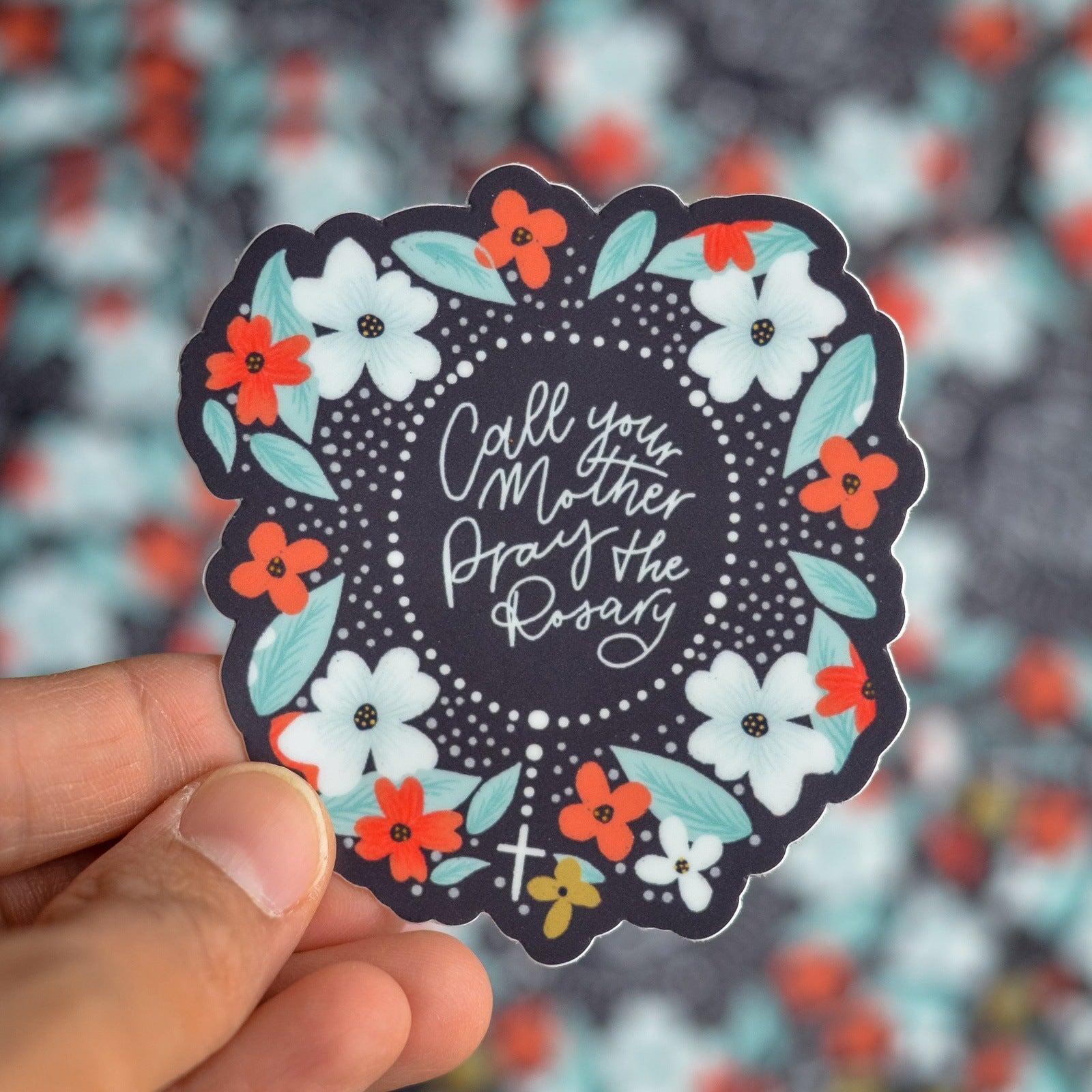 Floral Catholic Sticker Bundle - Little Way Design Co.