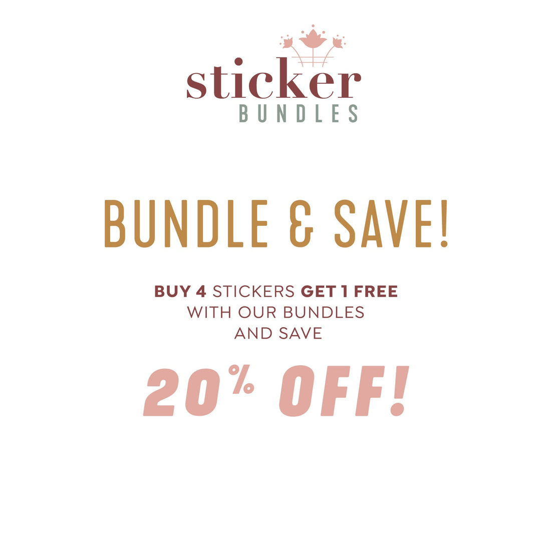 Floral Catholic Sticker Bundle - Little Way Design Co.