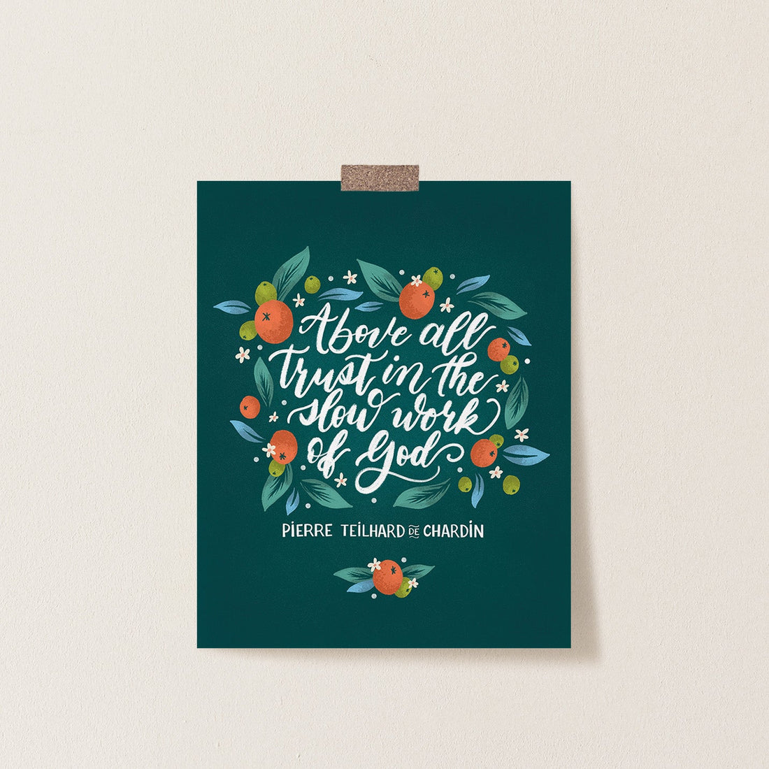 God Works in the Waiting Catholic Print - Little Way Design Co.