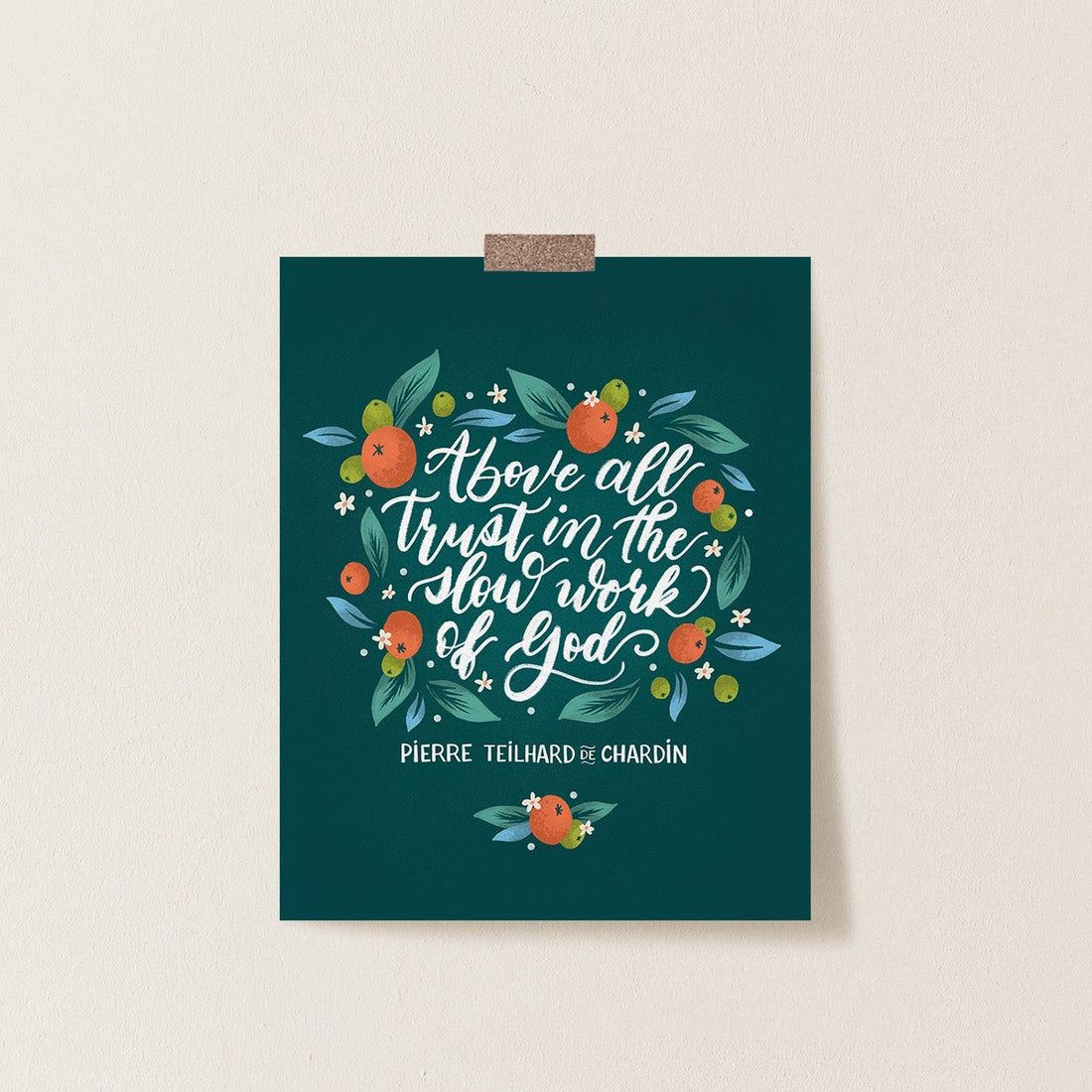 God Works in the Waiting Catholic Print - Little Way Design Co.