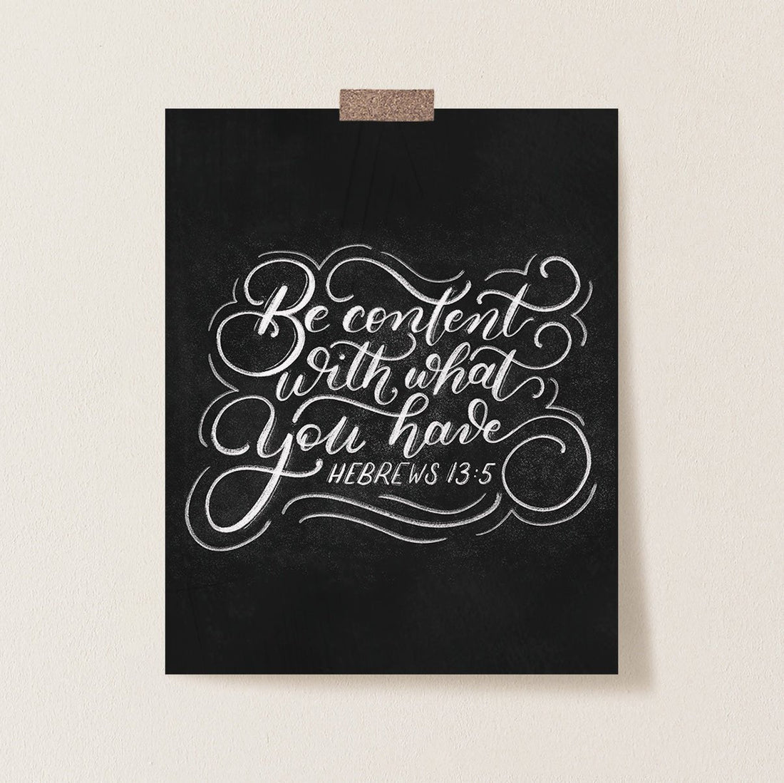 Hebrews 13:5 Catholic Print - Little Way Design Co.