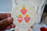 Holy Family Hearts Sticker - Little Way Design Co.