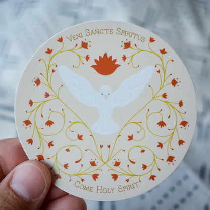 Holy Spirit Catholic Sticker - Little Way Design Co.