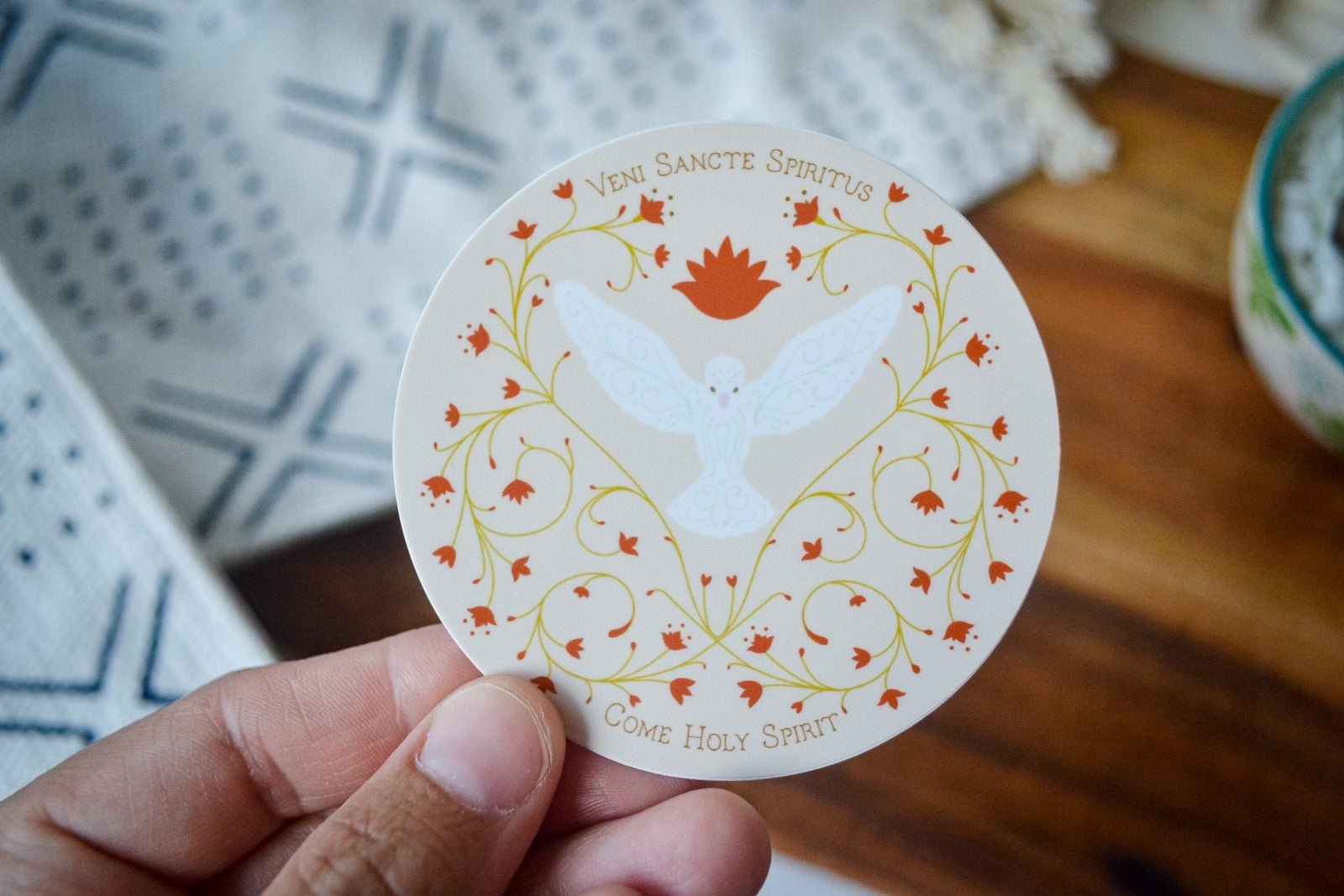 Holy Spirit Catholic Sticker - Little Way Design Co.