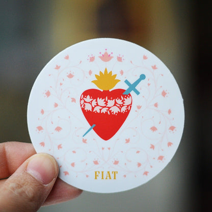 Immaculate Heart Catholic Sticker - Little Way Design Co.