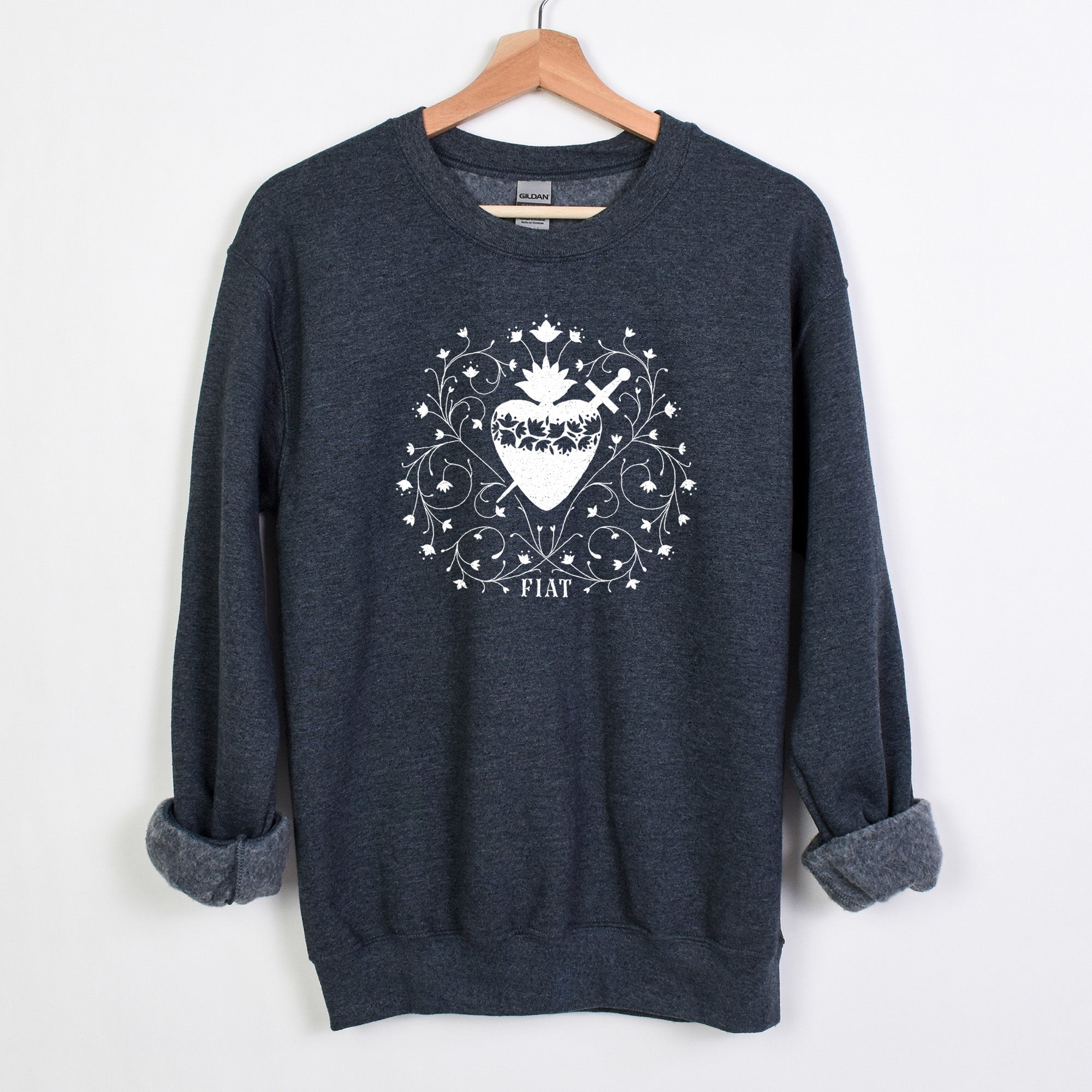 Immaculate Heart Catholic Sweatshirt Crewneck - Little Way Design Co.