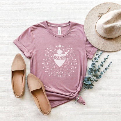 Immaculate Heart Tee - Little Way Design Co.