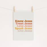 Know Jesus Live Jesus Printable - Little Way Design Co.