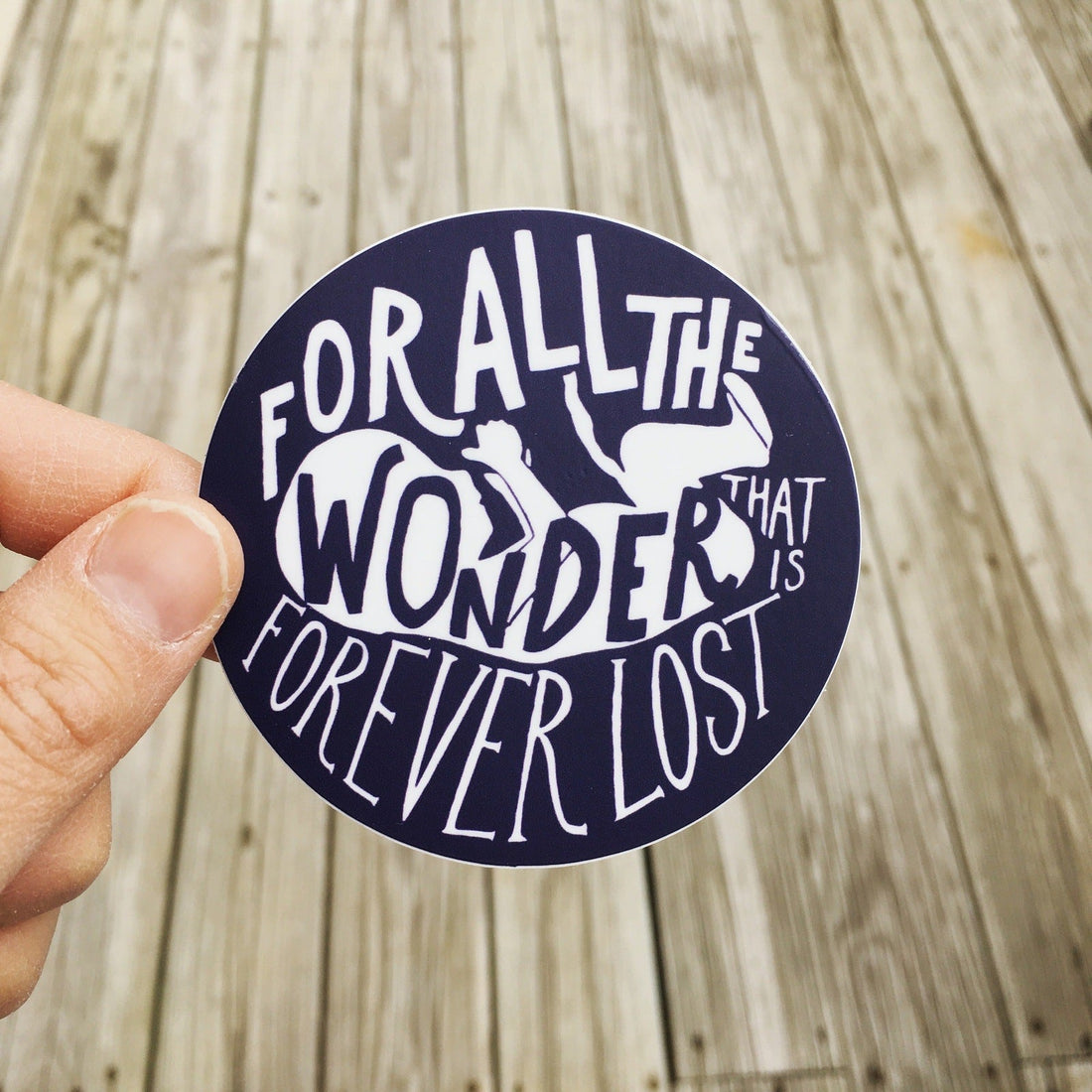 Lost Wonder Circle Sticker - Little Way Design Co.