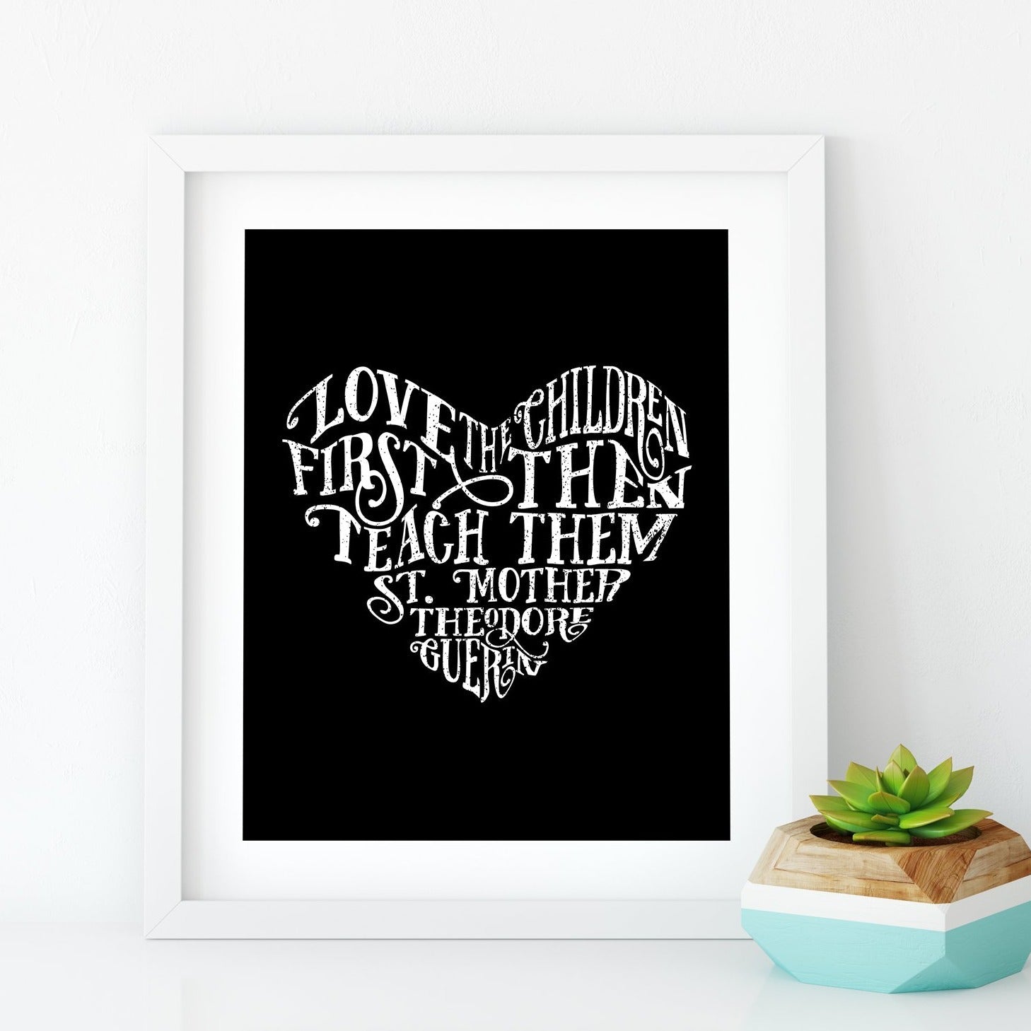 Love The Children Heart Printable - Little Way Design Co.