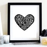 Love The Children Heart Printable - Little Way Design Co.