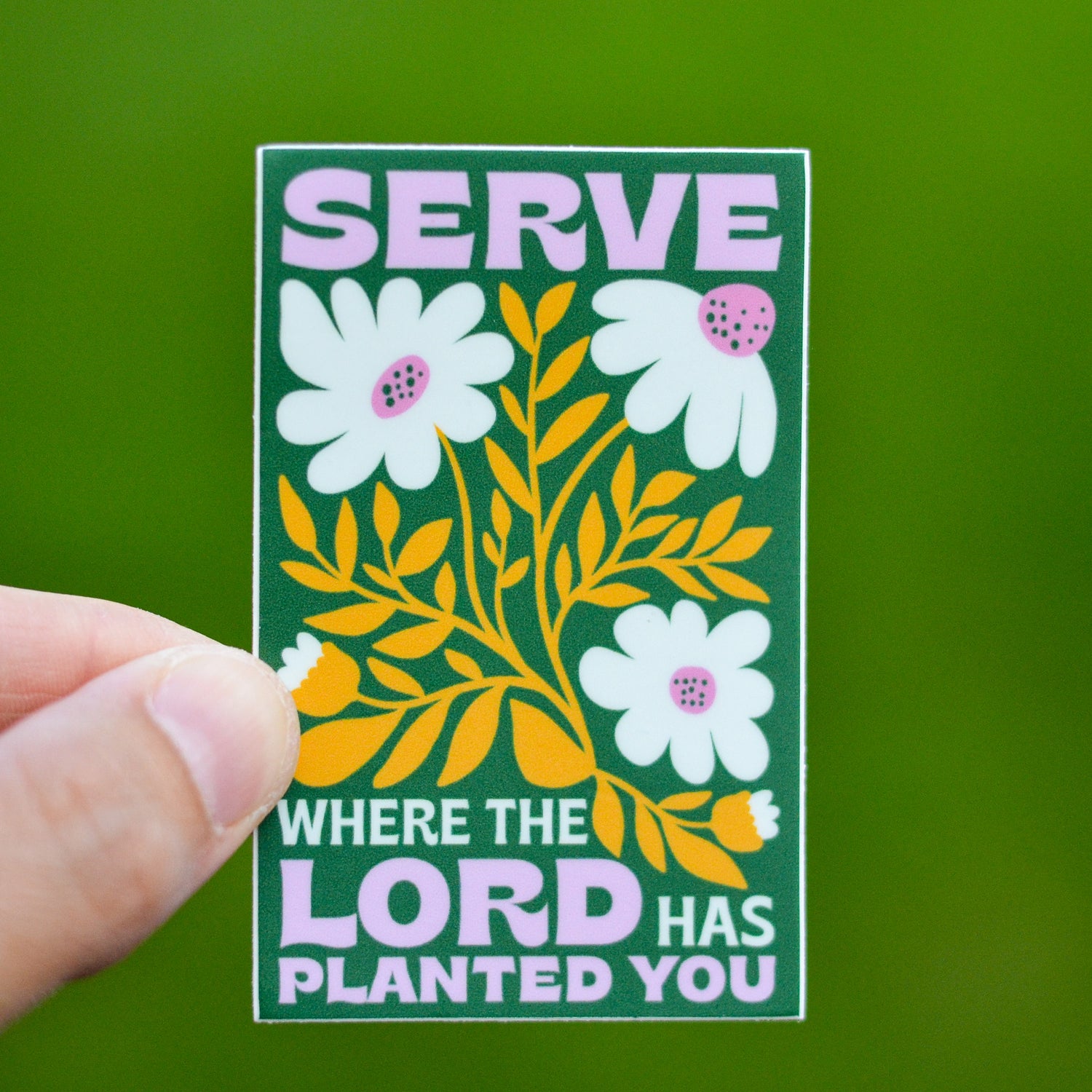 Serve Where You Are Catholic Sticker