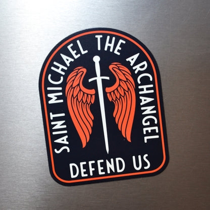 St. Michael Catholic Car Magnet