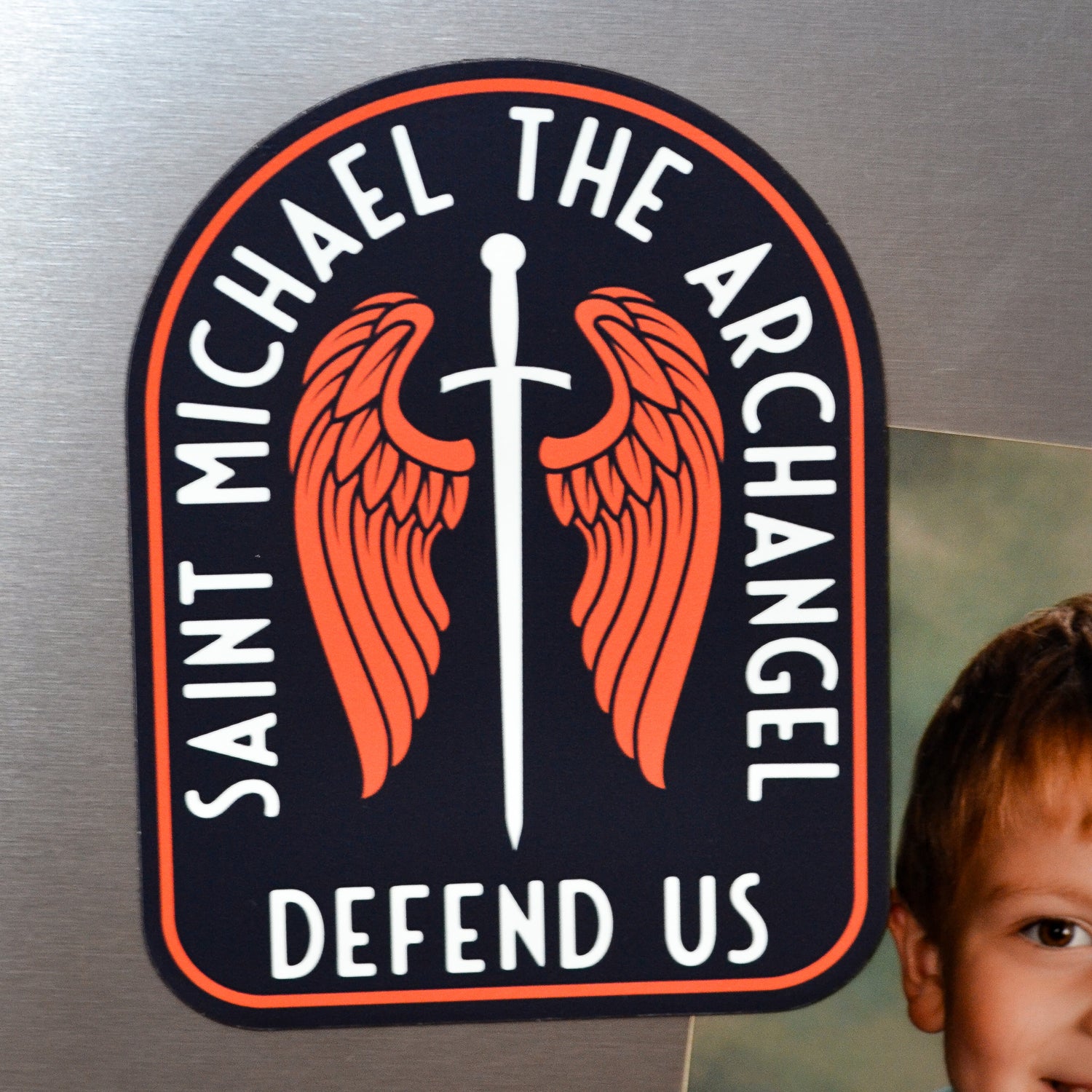 St. Michael Catholic Car Magnet