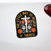 saint therese catholic large car magnet