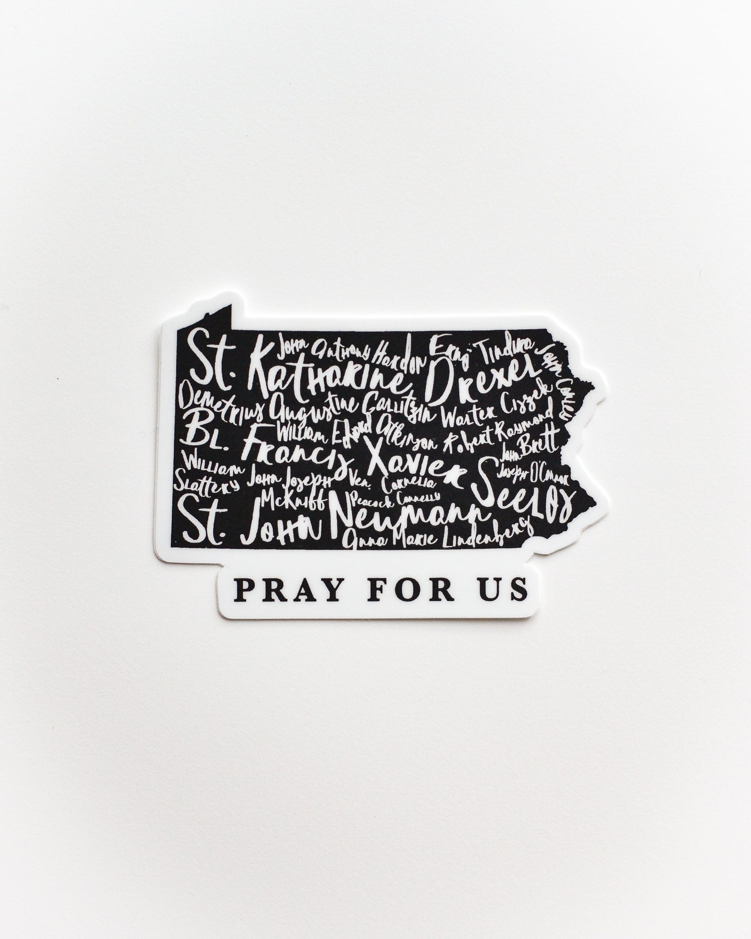 pennsylvania catholic saints sticker