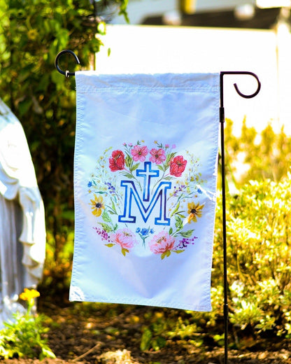 Marian Cross Garden Flag - Little Way Design Co.