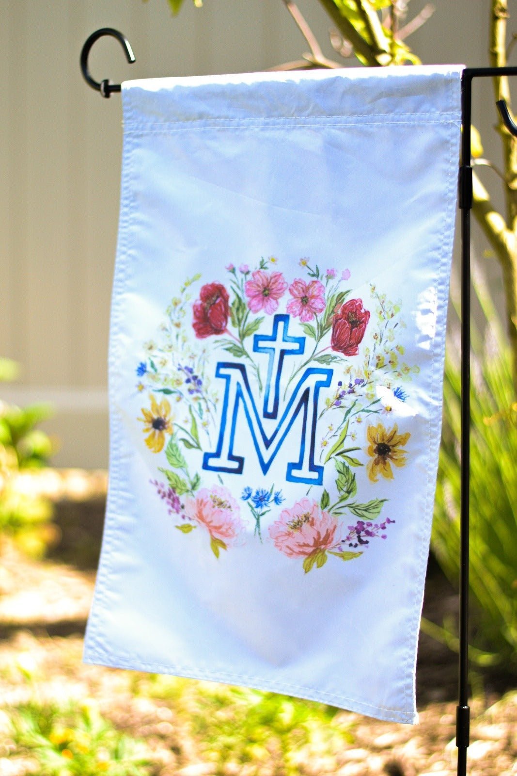 Marian Cross Garden Flag - Little Way Design Co.