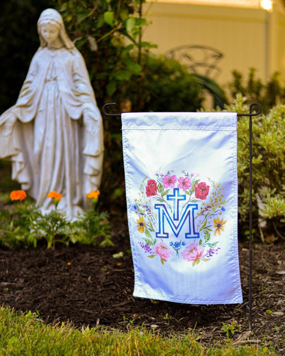 Marian Cross Garden Flag - Little Way Design Co.