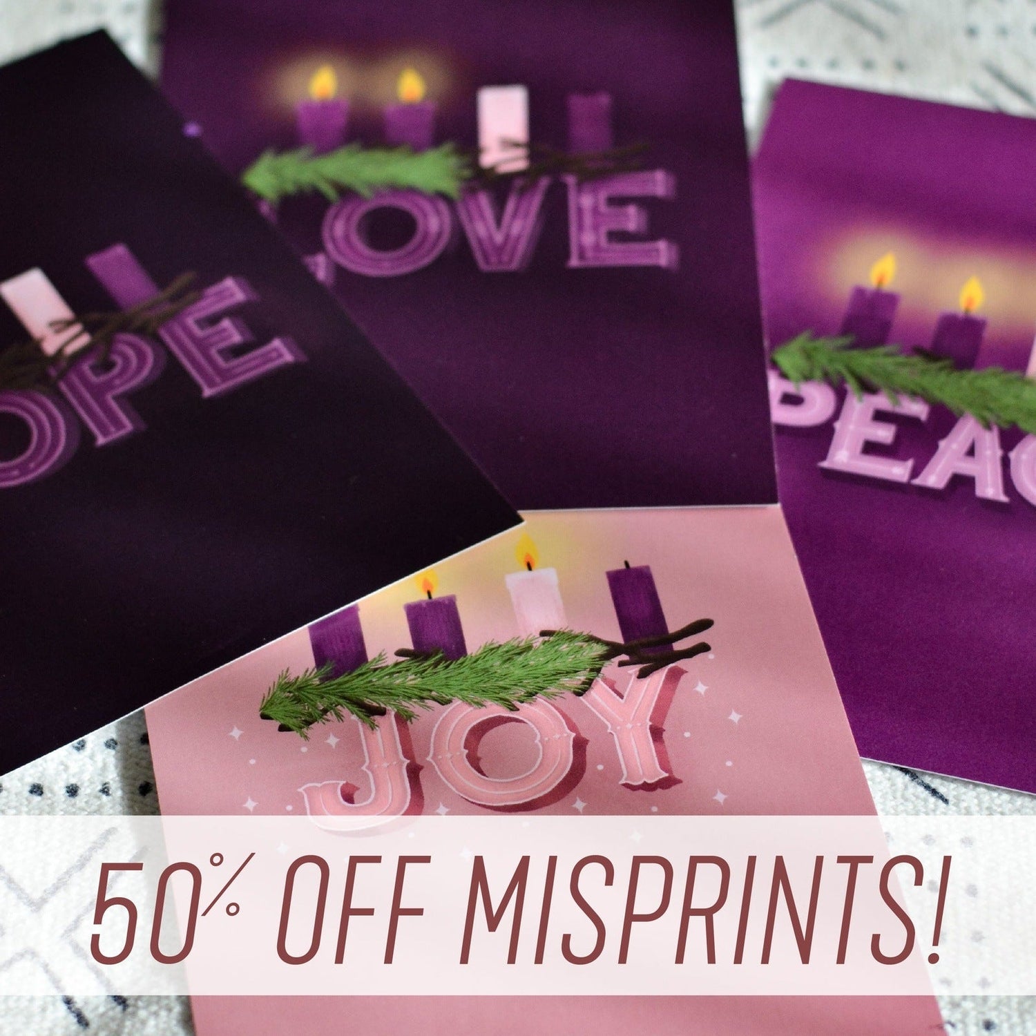 MISPRINT 4 - Pack Advent Catholic Prints - Little Way Design Co.