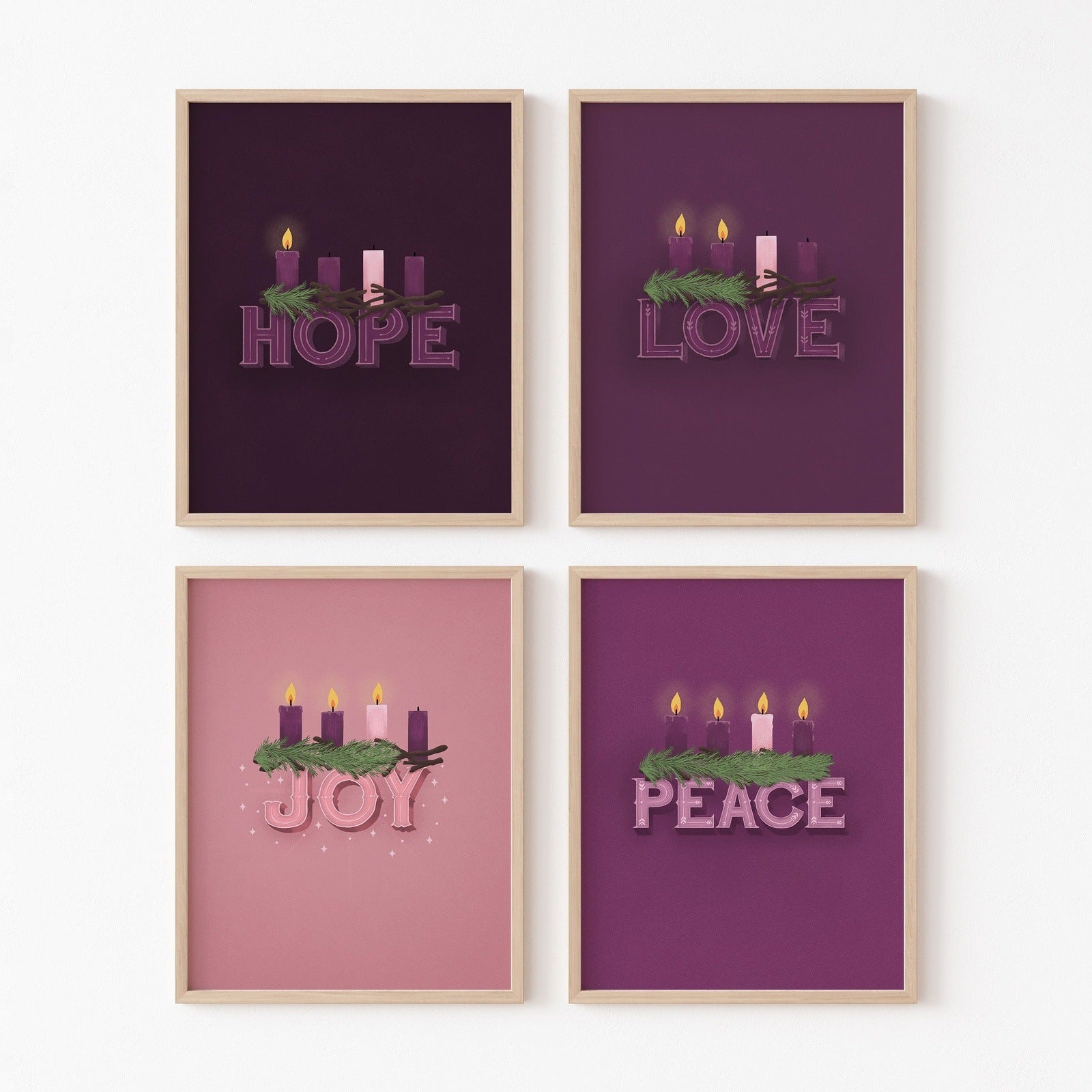 Pack of Four Advent Printables - Little Way Design Co.