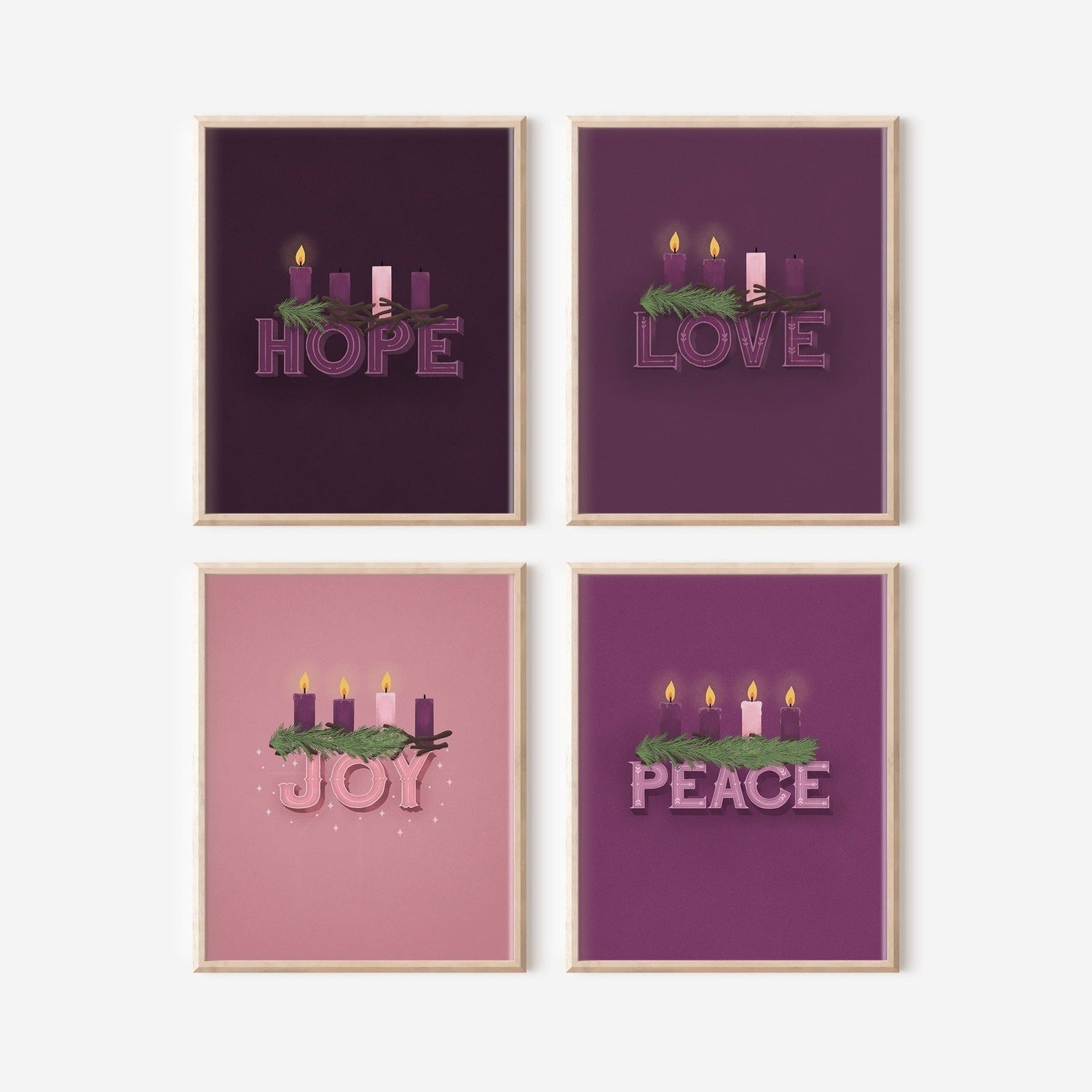 Pack of Four Advent Printables - Little Way Design Co.