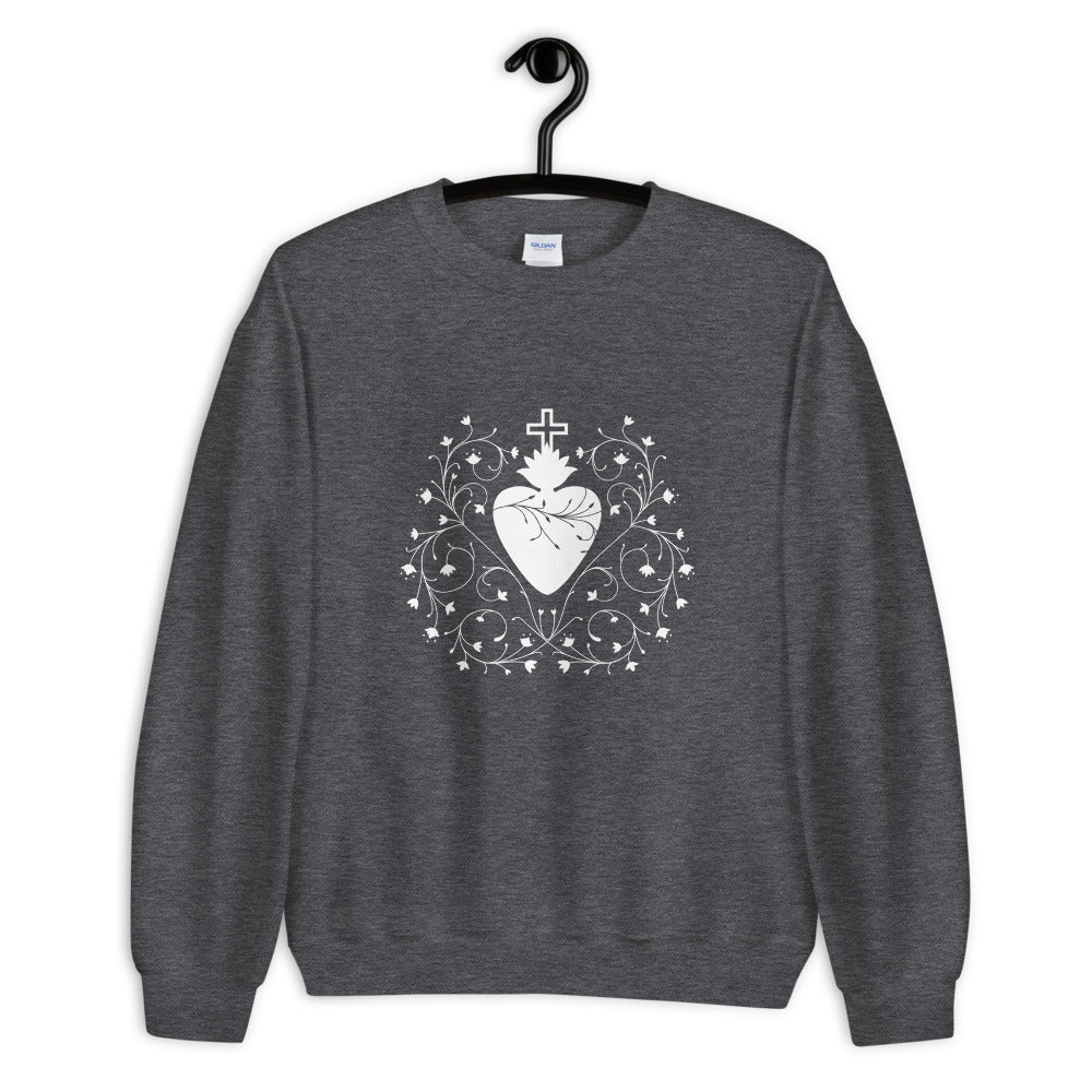 Sacred Heart Sweatshirt - Little Way Design Co.