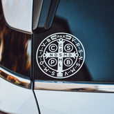 Saint Benedict Medal Catholic Car Decal - Little Way Design Co.