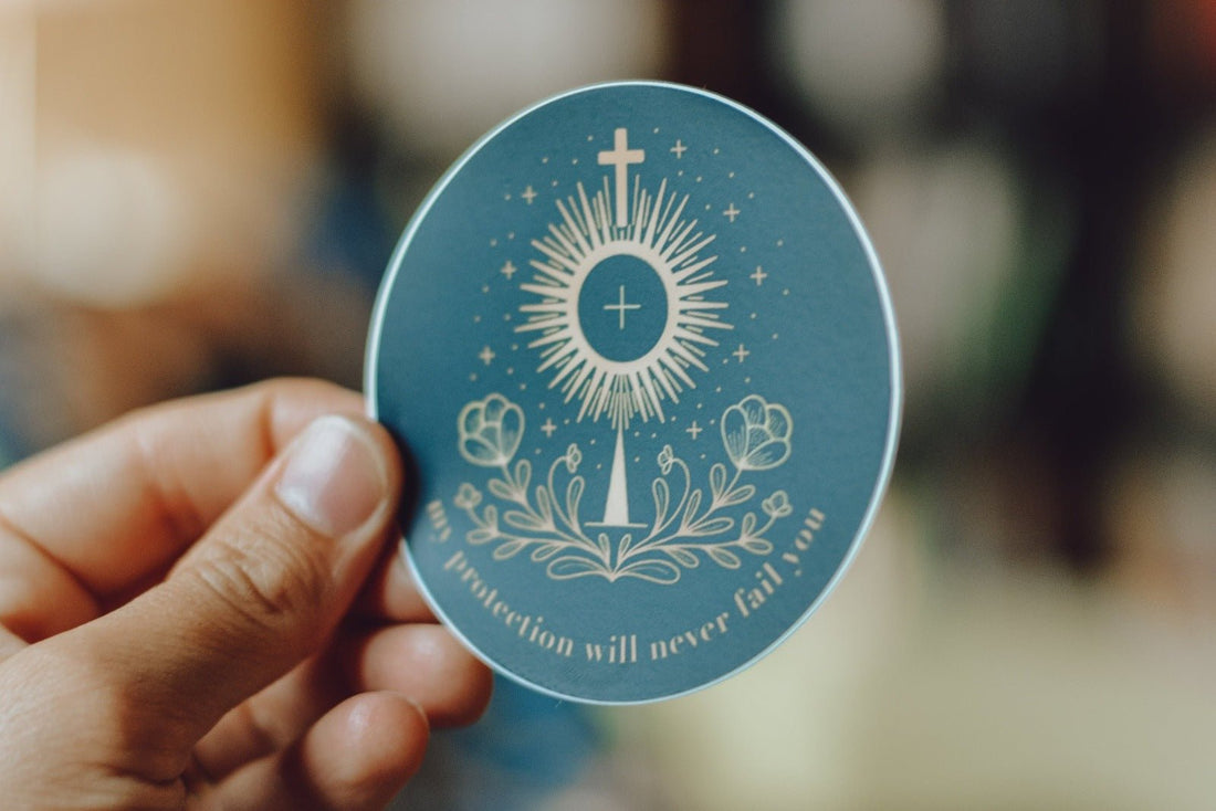 Saint Clare of Assisi Catholic Sticker - Little Way Design Co.