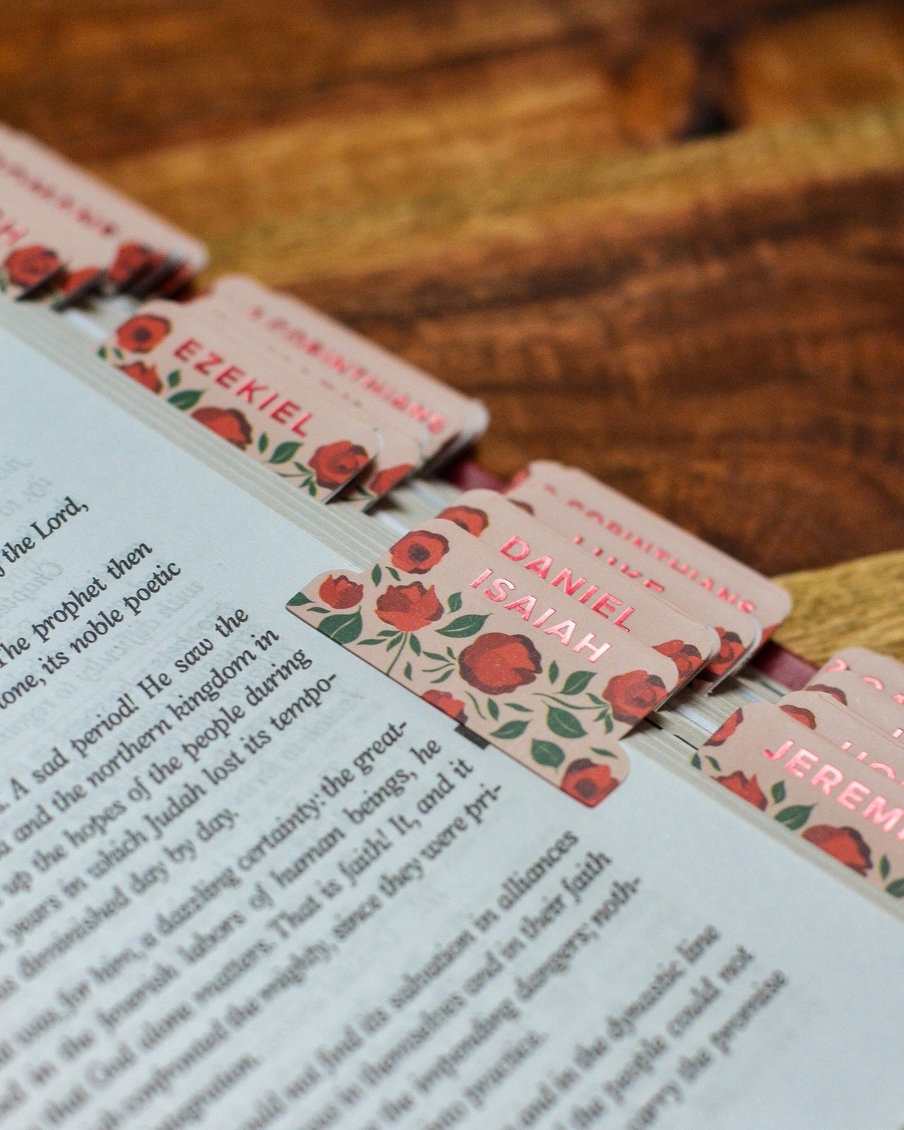 Shower of Roses Catholic Bible Tabs - Little Way Design Co.