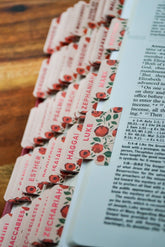 Shower of Roses Catholic Bible Tabs - Little Way Design Co.