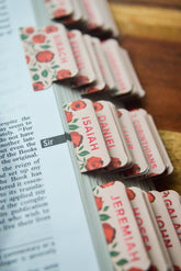 Shower of Roses Catholic Bible Tabs - Little Way Design Co.