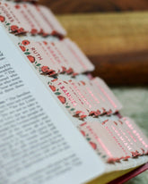 Shower of Roses Catholic Bible Tabs - Little Way Design Co.