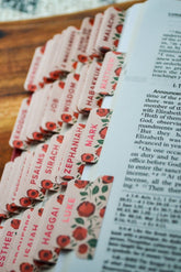 Shower of Roses Catholic Bible Tabs - Little Way Design Co.