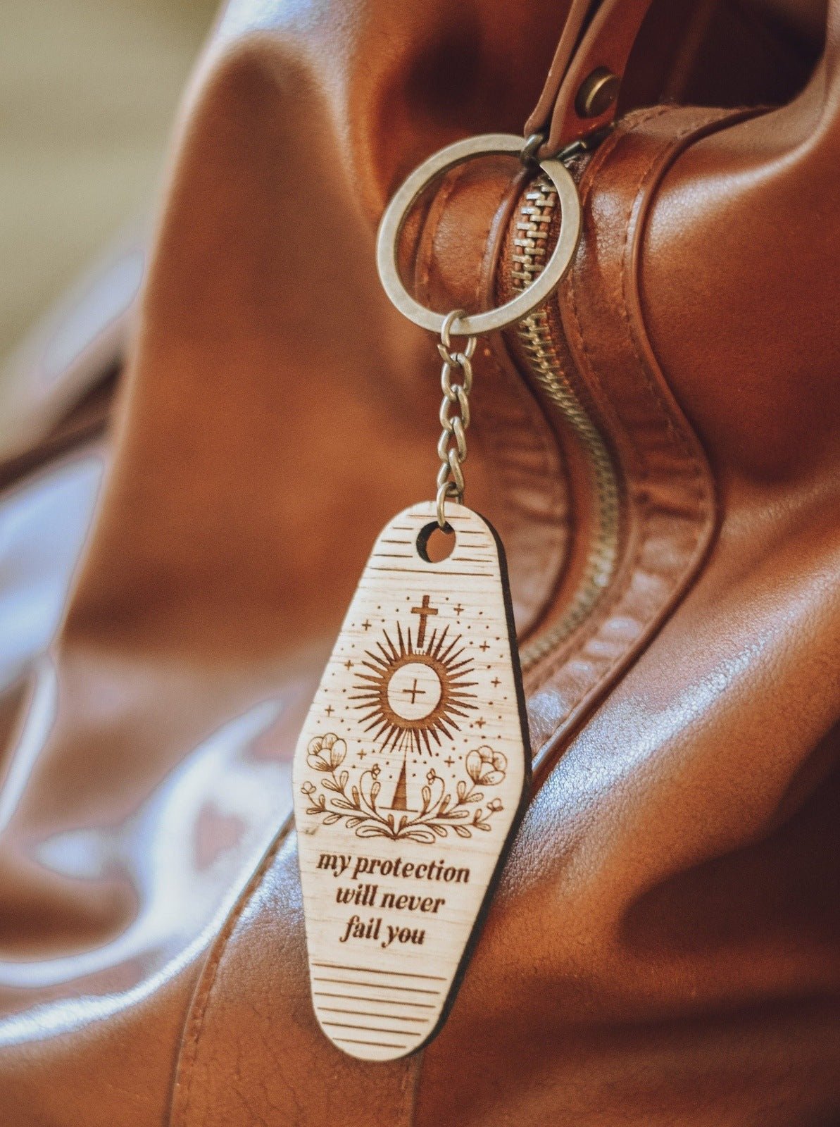 St. Clare of Assisi Catholic Keychain - Little Way Design Co.