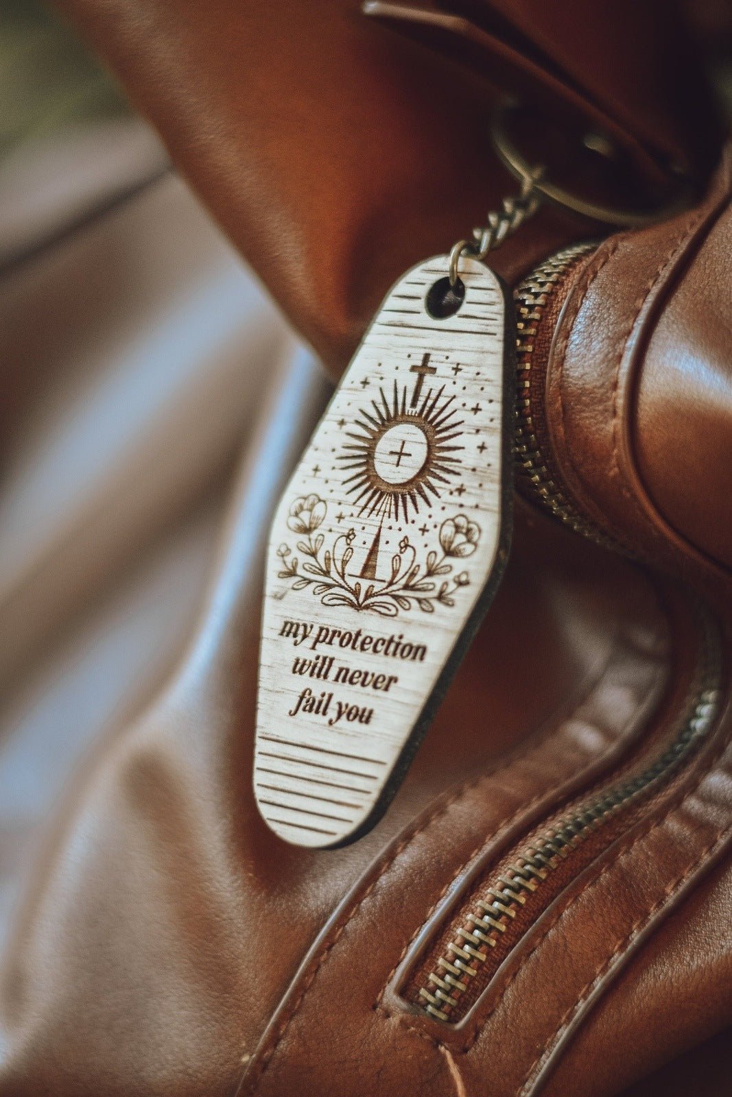 St. Clare of Assisi Catholic Keychain - Little Way Design Co.