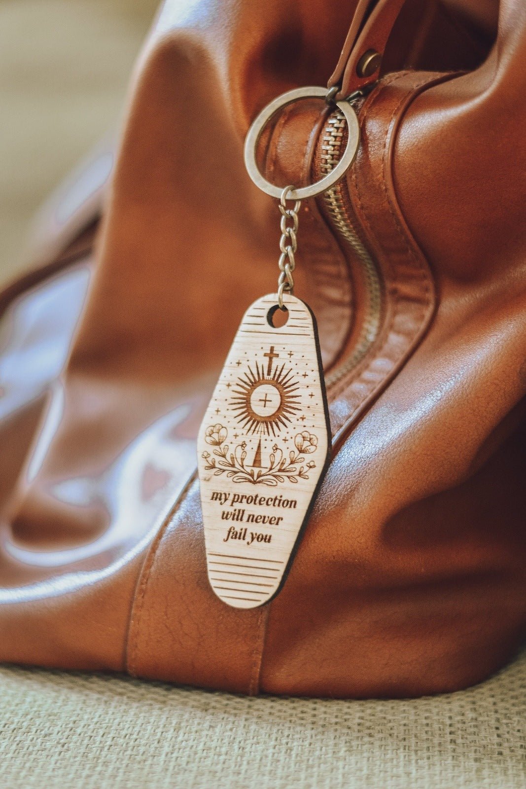 St. Clare of Assisi Catholic Keychain - Little Way Design Co.