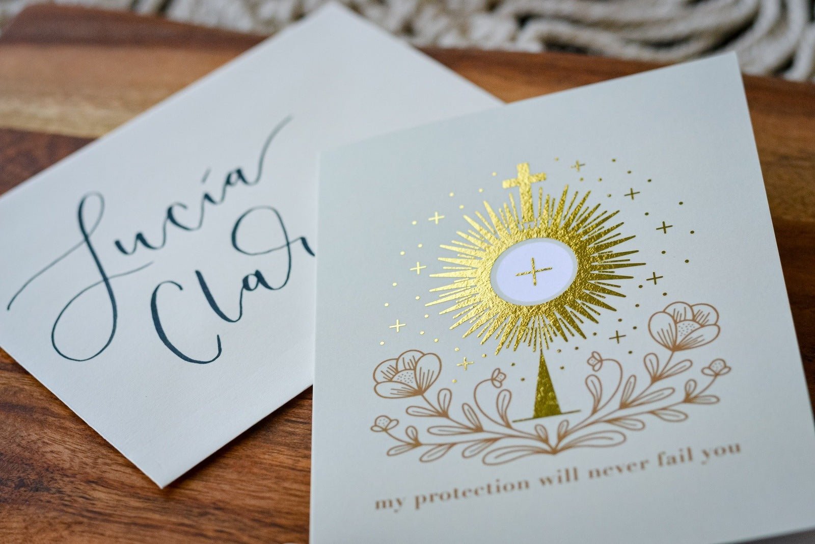 St. Clare of Assisi Greeting Card - Little Way Design Co.