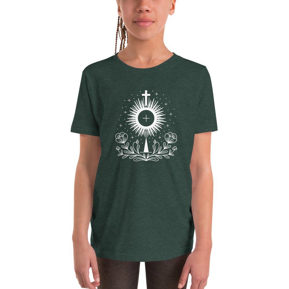 St. Clare of Assisi Youth T-shirt - Little Way Design Co.