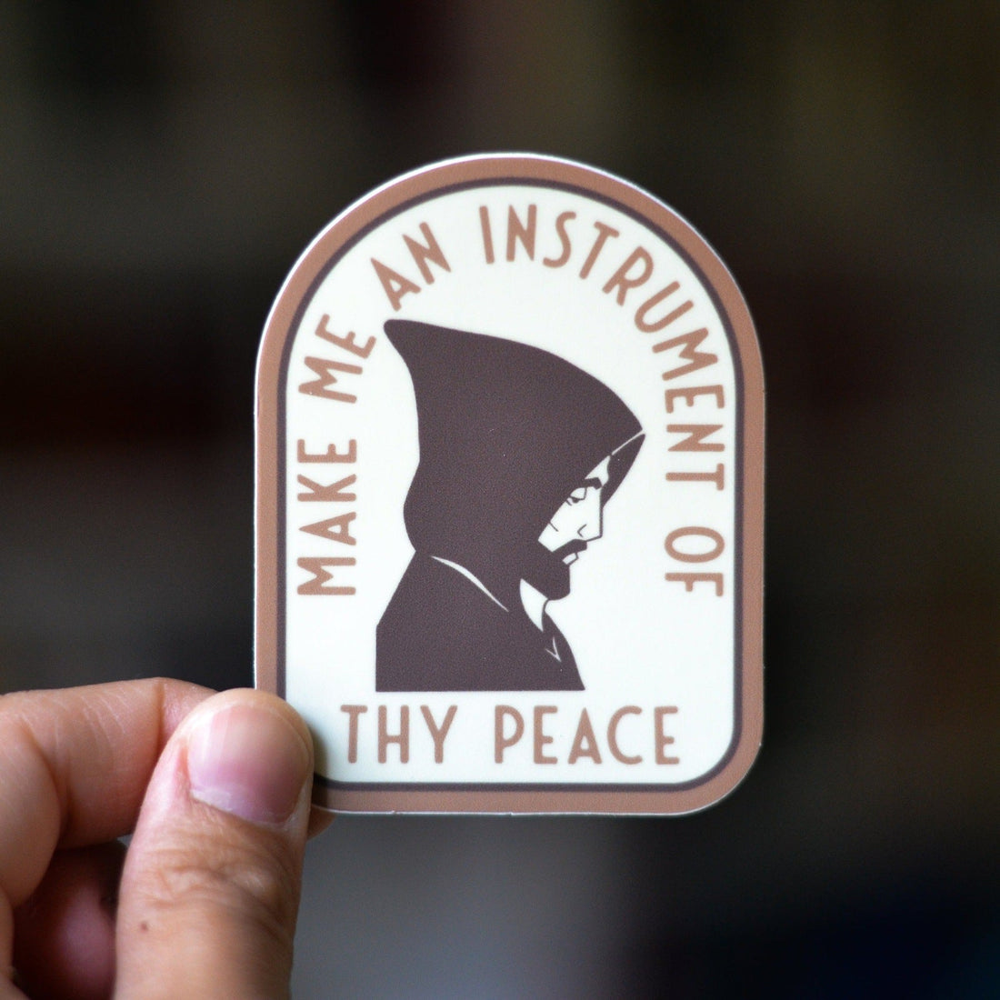 St. Francis of Assisi Catholic Sticker - Little Way Design Co.