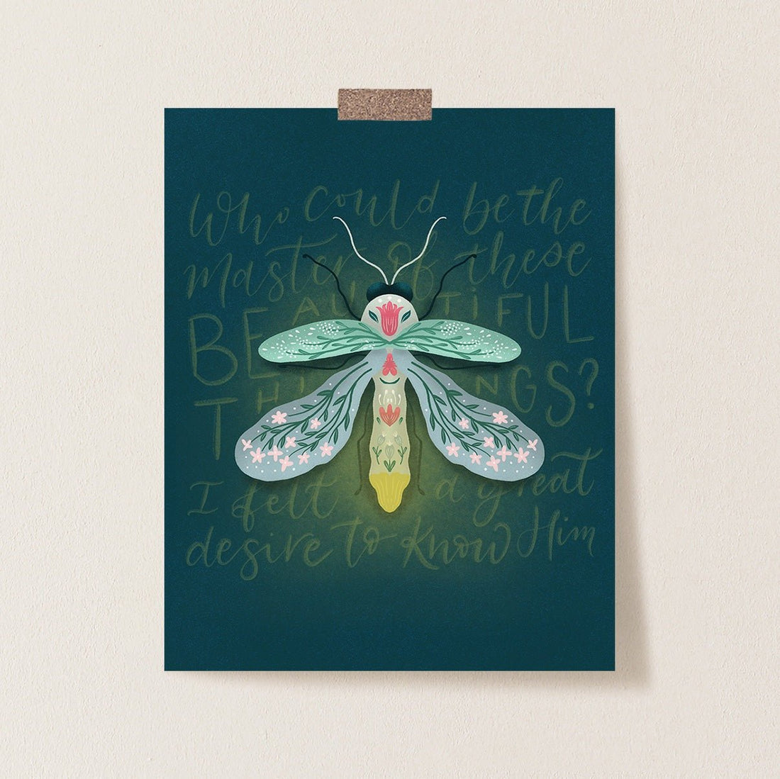 St. Josephine Bakhita Firefly Catholic Print - Little Way Design Co.