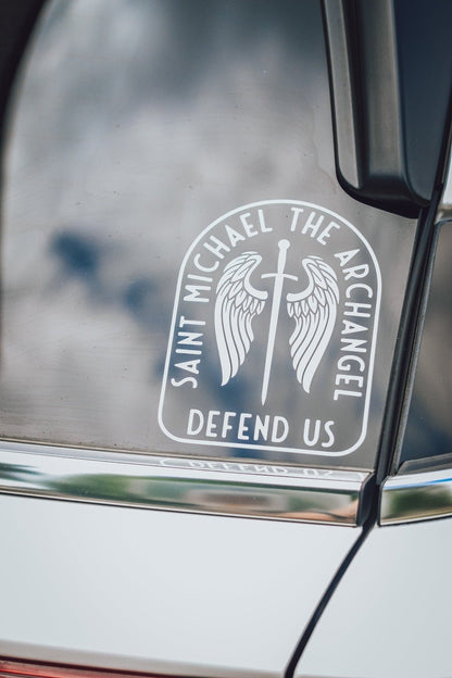 St. Michael Catholic Car Decal - Little Way Design Co.